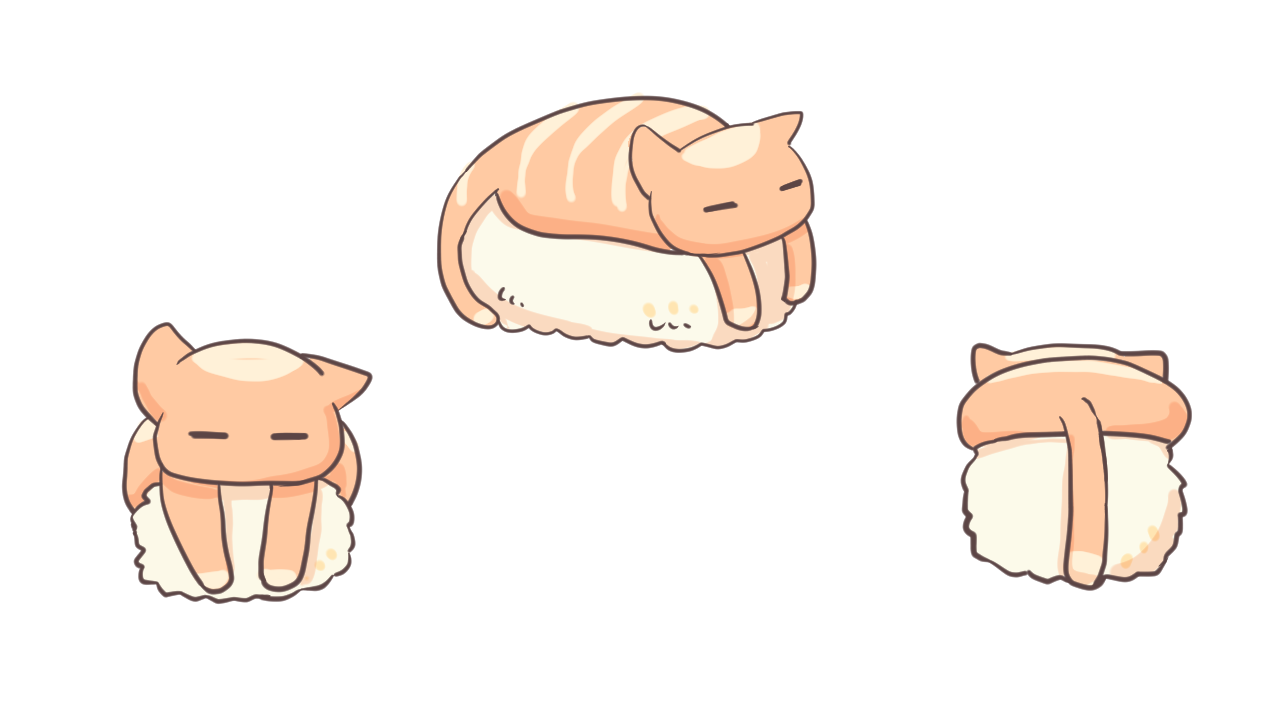 ねこ寿司サーモン