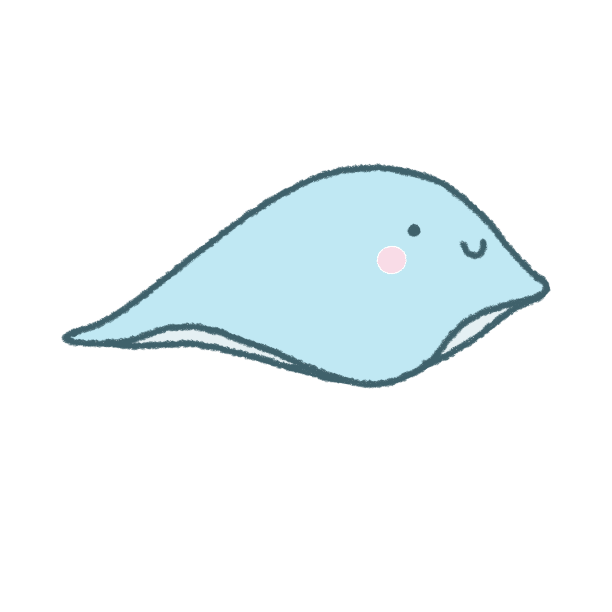 ぷかるん（こころの海を旅するエイ）